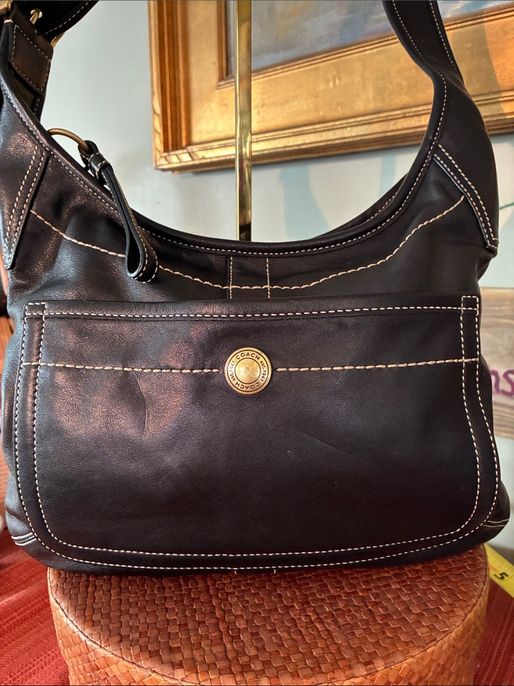 Coach Ergo HOBO Black Leather shoulder bag - Vintage 2006